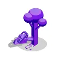 Tree felling icon