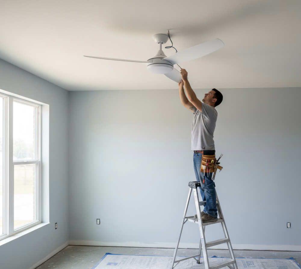 Ceiling Fan With Light Installation