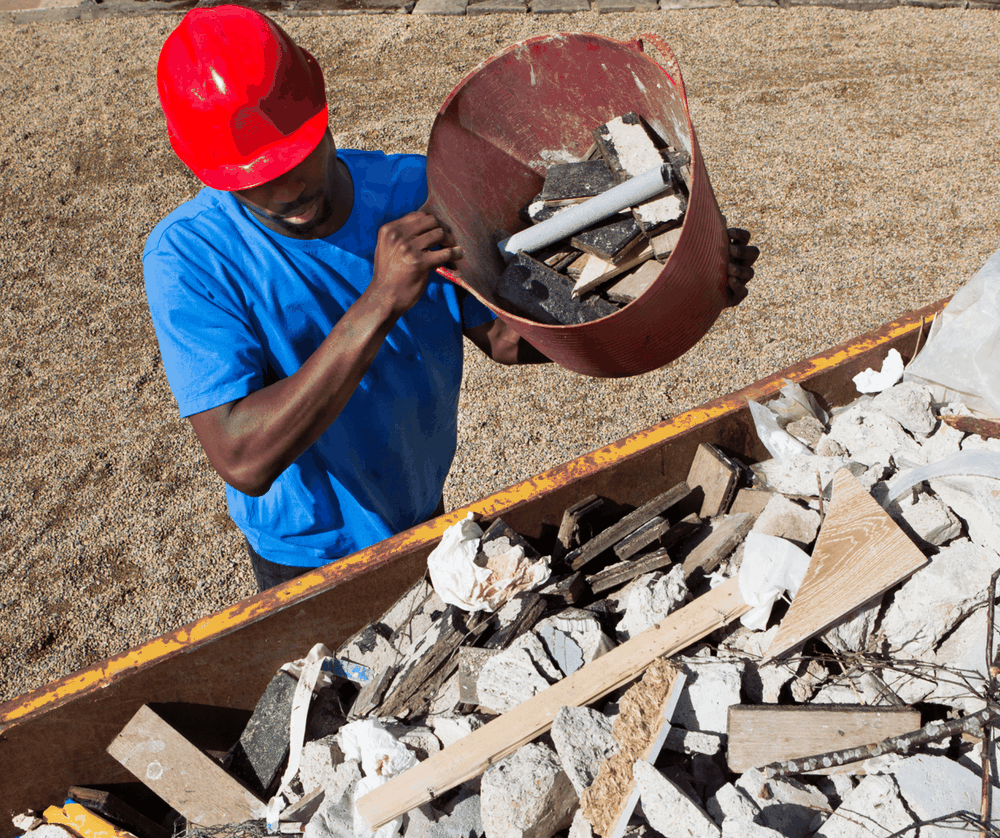 Filling a skip