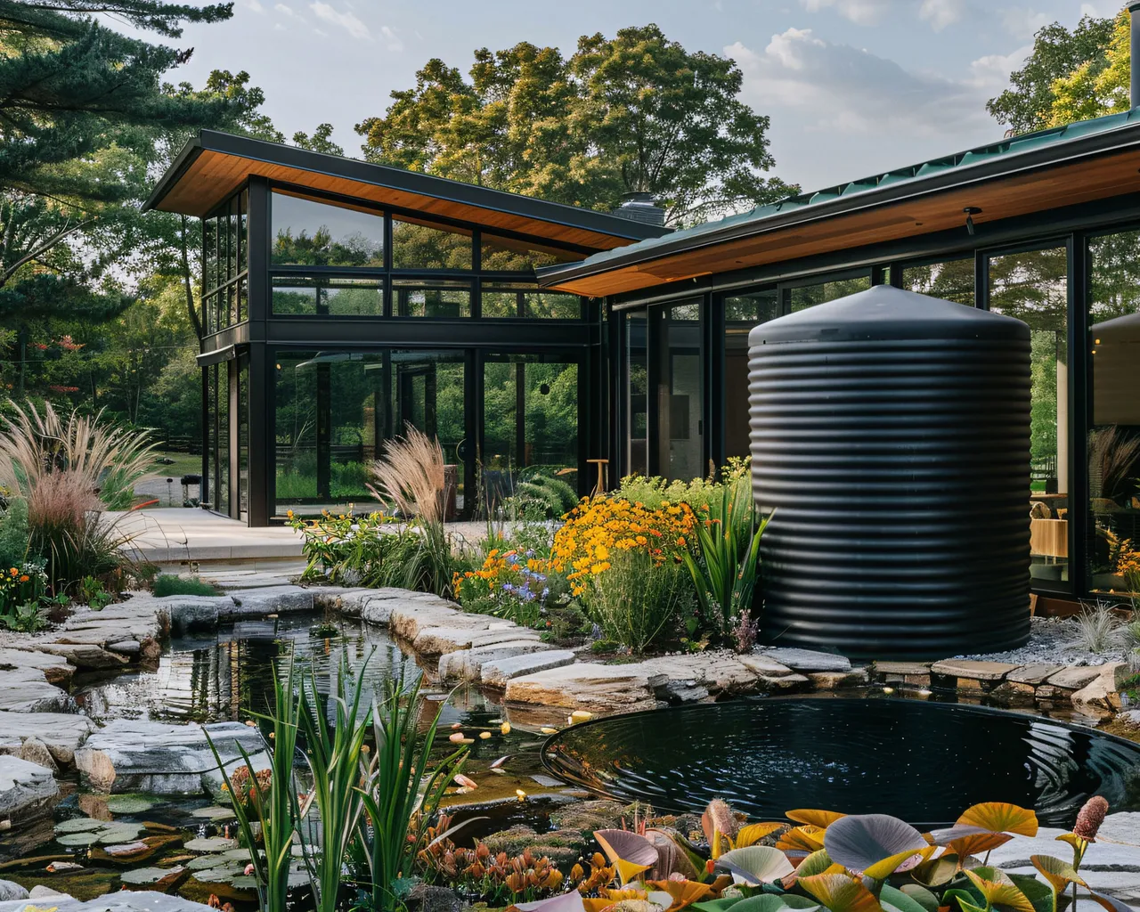 Pond In Garden