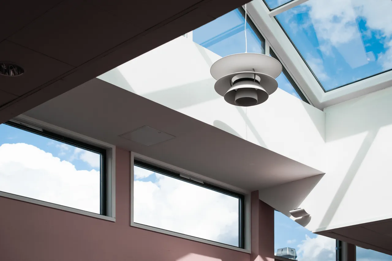 Shot Of Skylight In House