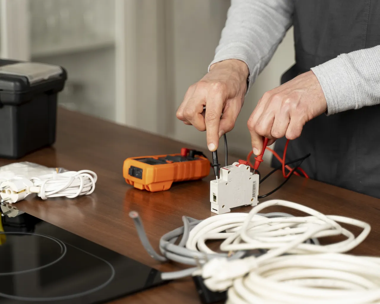 Maintenance Worker Repairing